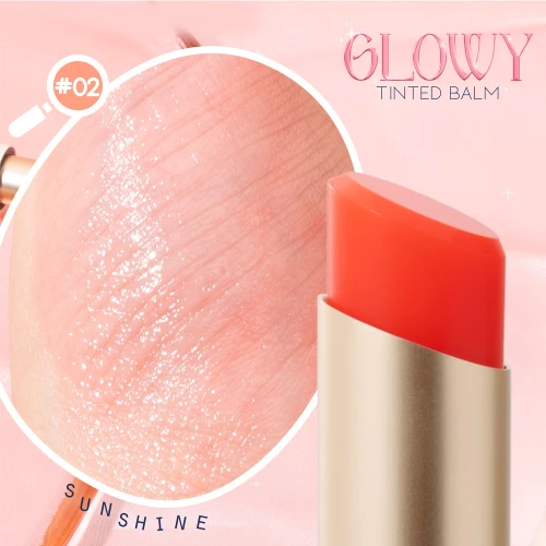 OD5004 odbo Glowy Tinted Balm โอดีบีโอ โกลว์วี่ ลิปสติก ทิ้น บาล์ม 3g
